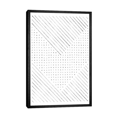 Lines And Points Art by Whales Way - Print on Canvas