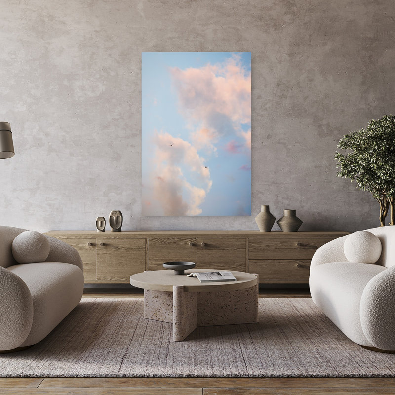 Art contemporain, paysage abstrait, paysage côtier, H 48 po x l 32 po