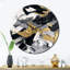 Horloge murale Waves Of Midnight Passion-93380253