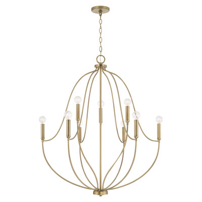 Madison 9 - Light Dimmable Empire Chandelier