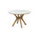 Fresco 47" Ceramic Top Round Dining Table - Taupe