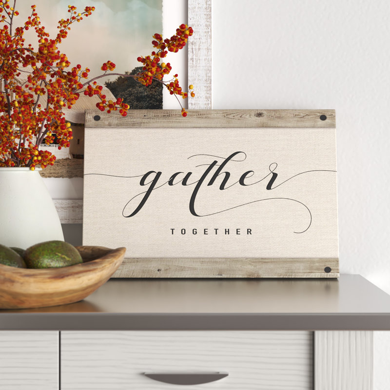 " Gather Together " by Amanda Murray, 18" H x 26" W x 1.5" D, No Mat, Wrapped Canvas