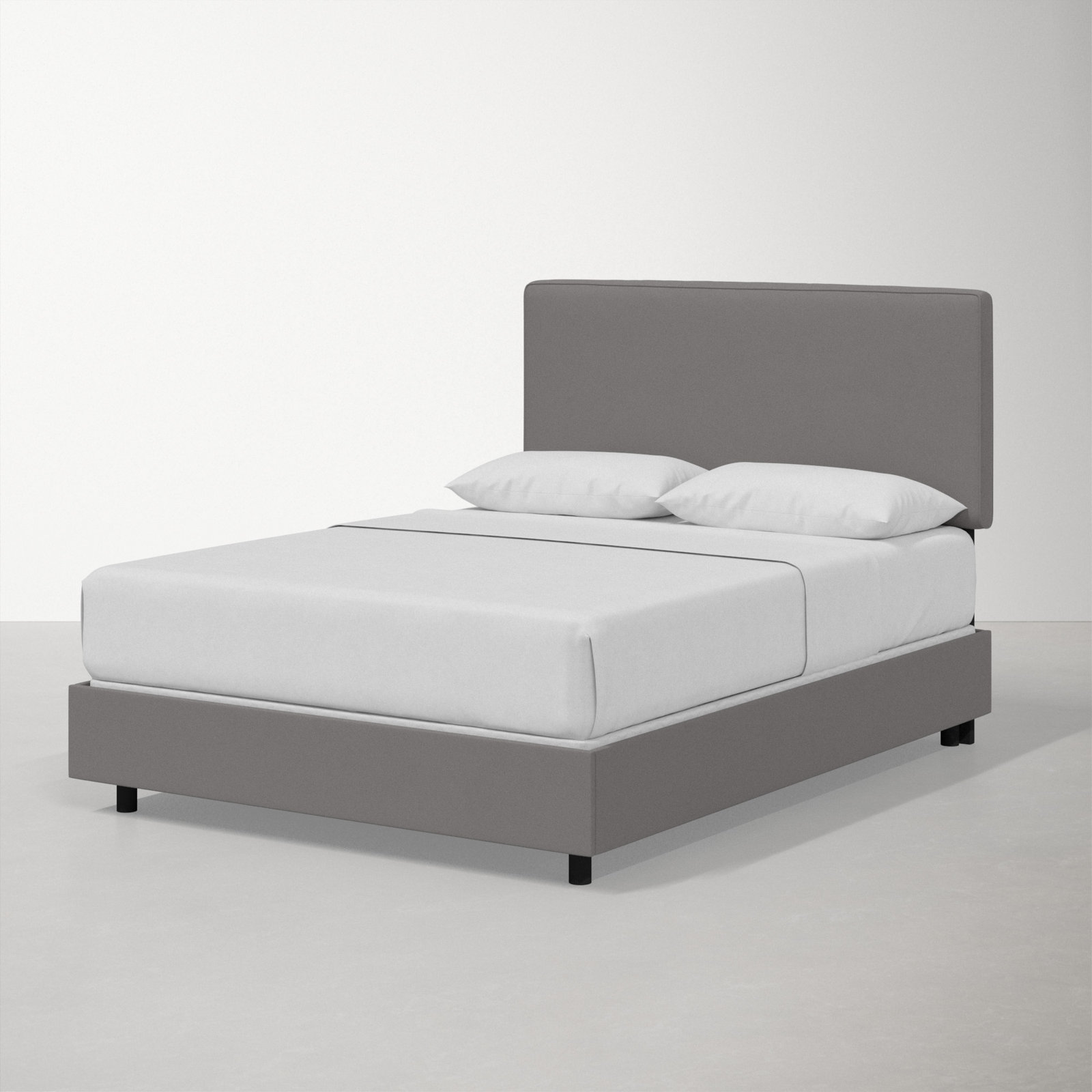 Marquise Upholstered Bed, Queen, Classic Otter Performance Velvet