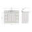 Haun 48'' Solid Wood Single Bathroom Vanity with 1.5'' Carrara Marble Top in Warm White, Oval Sink-1400125007-1400125001-1400125000