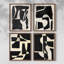 «Moon Cutouts I», ensemble de 4 encadrées-2032339890-2032339888