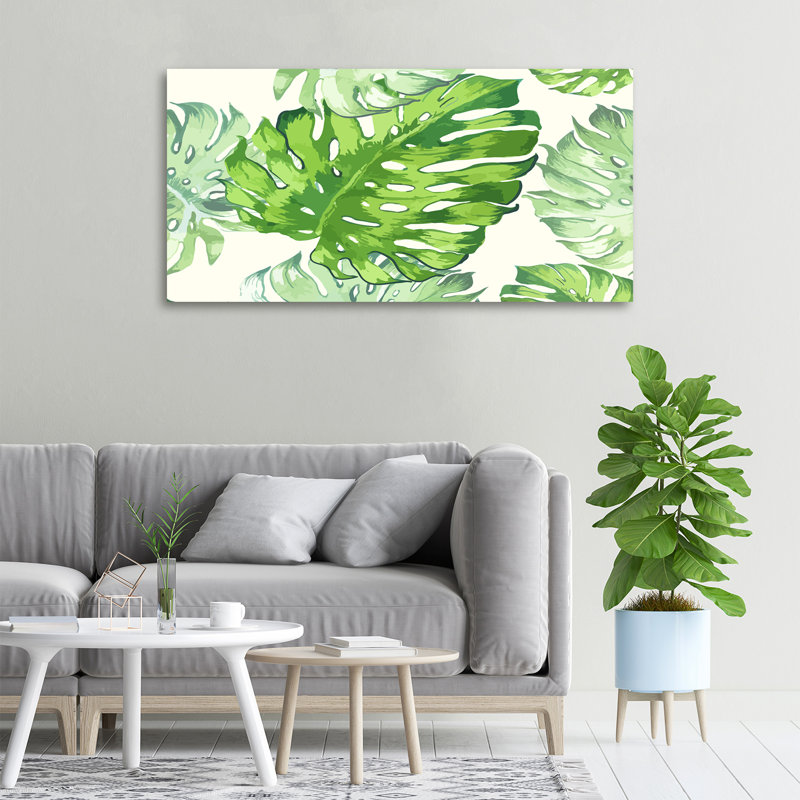 Tropical Leaves - Wrapped Canvas Print
