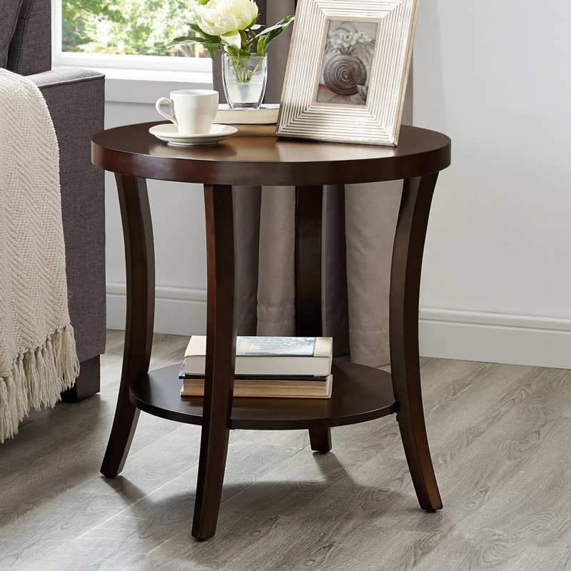 Contemporary Oval Shelf End Table, End Table