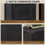 Classeur vertical à 3 tiroirs, armoire de rangement rustique pour dossiers de format A4 et lettre, noir vieilli avec finition grain de bois-133896620