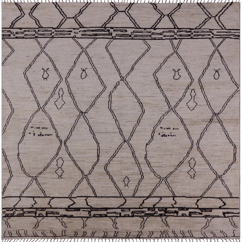 Tapis brun Weslaco, Carré 3 pi