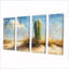 Minimalisme Cactus par les dunes II - Art mural floral cactus - Art mural traditionnel pour le salon-1471243185