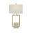 Evelunn Marble Geometric Table Lamp with Square Shade-91761031