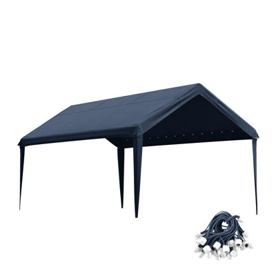 Housse de remplacement pour auvent 10 x 20 pi, abri d'auto seulement (cadre non inclus)