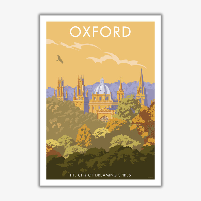 Oxford - Print, No Framed, 40cm H x 30cm W x 3cm D