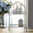 Clarinda Decorative Metal 2 Tier Tray with Handle