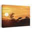 Golden Antelope Sunset, art dramatique paisible, paysage animal tranquille-129005668