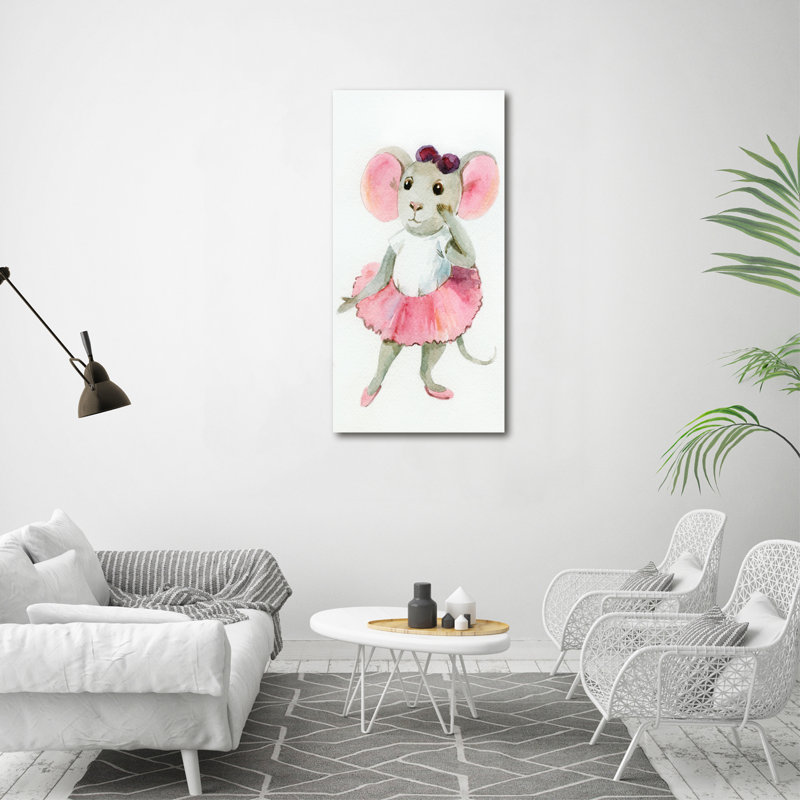 Mouse Ballerina - Wrapped Canvas Print