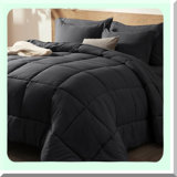 Diamond 7-Piece Comforter Set - All Season Bed in a Bag Bundle with Ultra Soft Sheets, Pillowcases, and Shams - Noiseless Bedding Collection