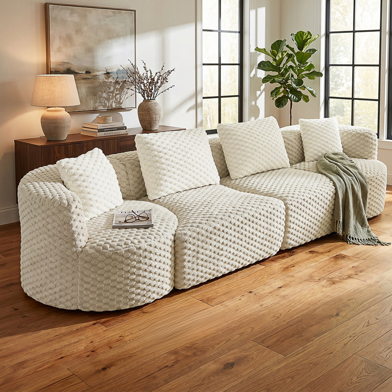 Modular Sectional Sofa with Deep Seating