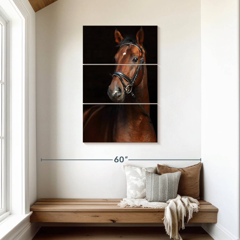 Brampt Bay Horse, 45" H x 28" W