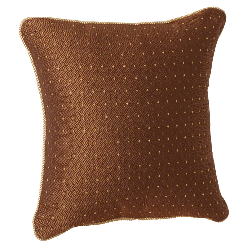 Embroidered Reversible Throw Pillow