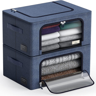 Storage Sorbus Small Storage Box Foldable with Window & Handles