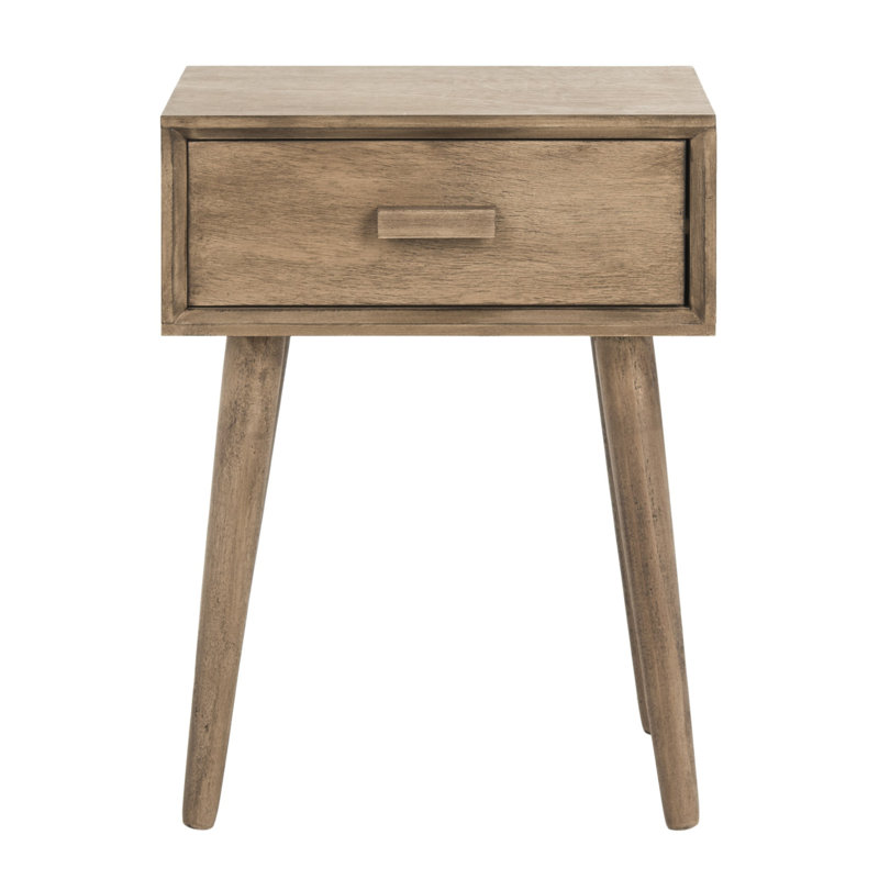 Dayawati End Table with Storage, Light Brown