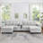 Modern U-Shaped Sectional Sofa With Movable Storage, Bluetooth Speakers, And LED Lights For Enhanced Living Room Experience-907564420