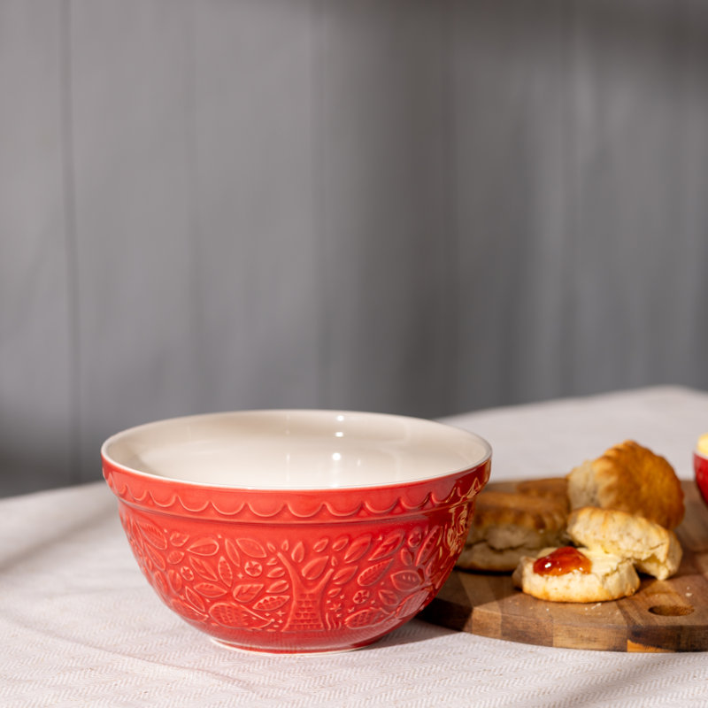 In The Forest 21cm Hedgehog Mixing Bowl, Red