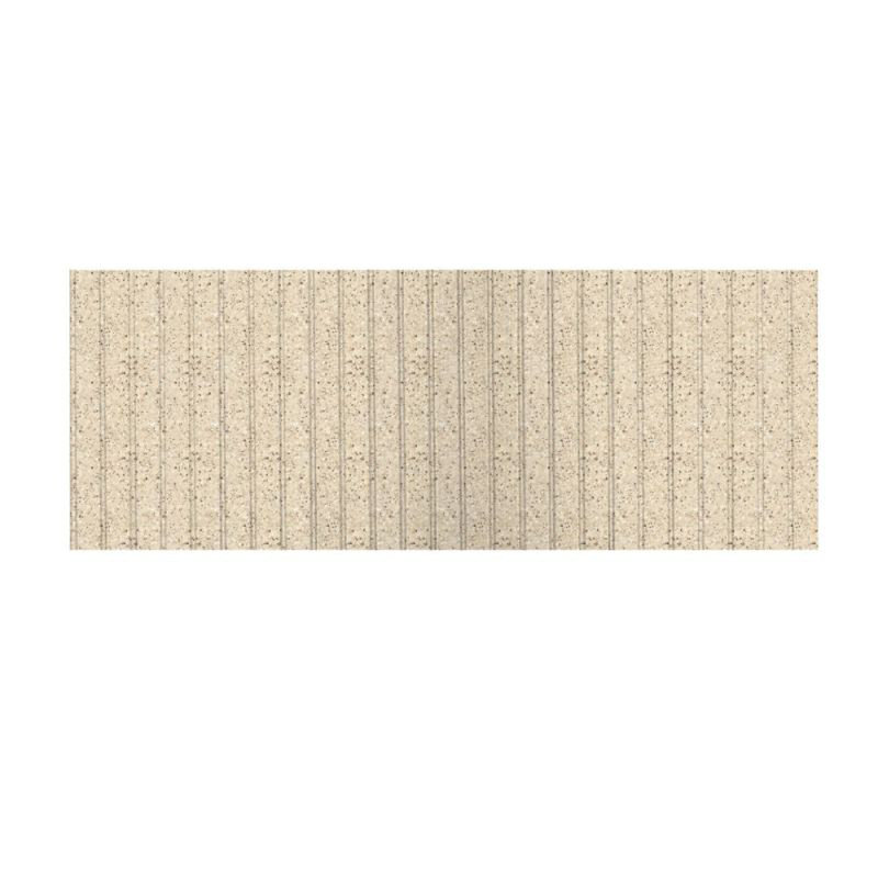 96'' W 0.25'' D 36'' H Glue Up Solid Surface Wall, Bermuda Sand
