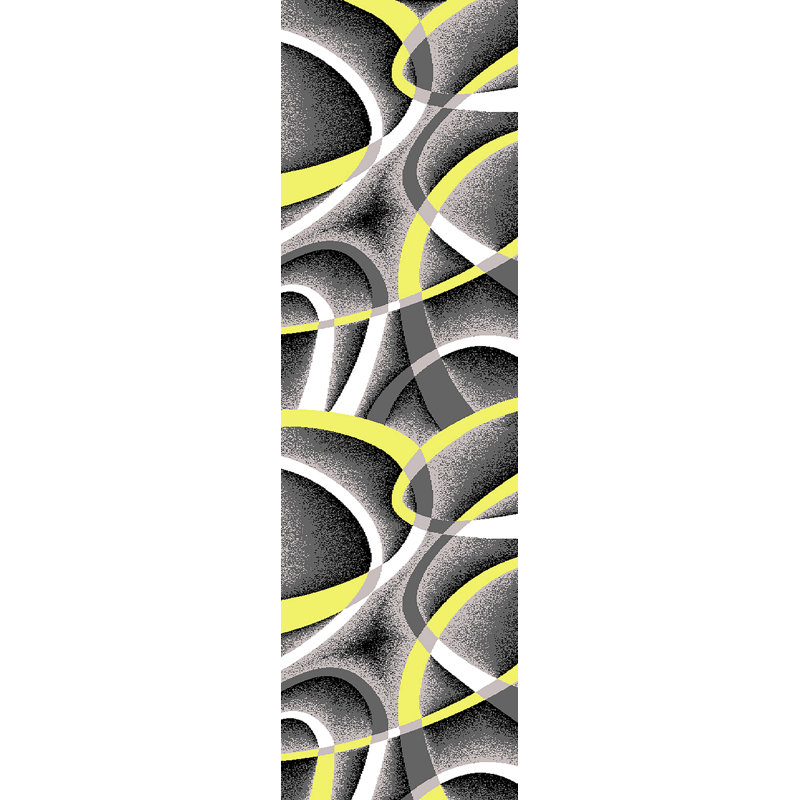 Mccampbell Performance Abstract Indoor Rug, Runner 2' x 8'