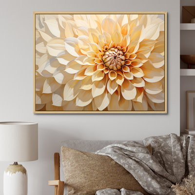 Minimalisme Dahlia - art mural Dahlia