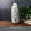 Embossed Leaves Ceramic Table Vase