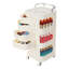 Chariot de rangement à 3 niveaux avec 4 tiroirs et roulettes - H 31,1 po x l 14,17 po x P 14,17 po-107927672