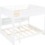 Grand lit superposé, blanc - avec rangement-29737420