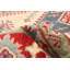 Tapis ivoire en laine noué à la main de conception unique 6 pi 9 po x 9 pi 11 po Moshin