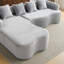 Canapé modulaire en L à compression complète avec méridienne incurvée, canapé modulaire en chenille, haute densité pour le salon en appartement-1231082510