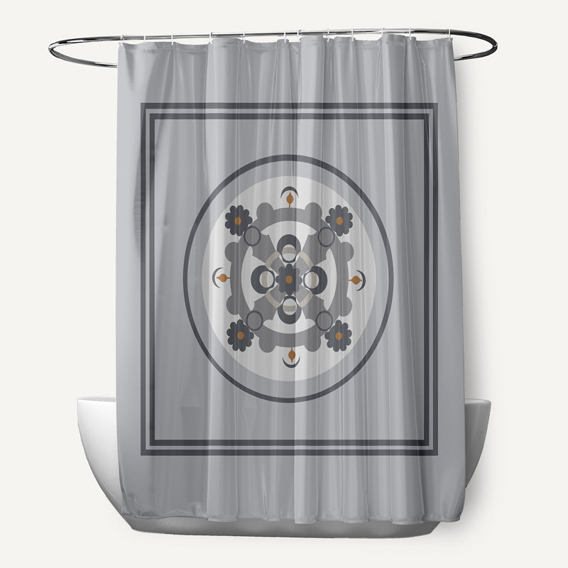 Rideau de douche Anita, Gris / Gris foncé