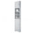 Multi-Functional Corner Cabinet Tall Bathroom Storage Cabinet With Two Doors And Adjustable Shelves, Open Shelf, Grey