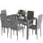 Nadeane 7 - Piece Dining Set with Faux Leather Upholstered Dining Chairs-861887628-861887630