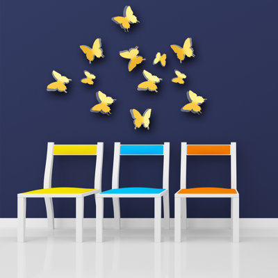 Décalcomanie murale papillon 3d