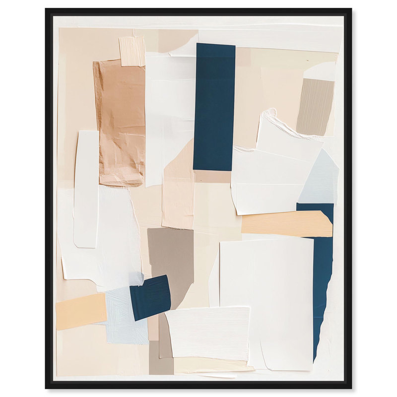 «Torn Tints II», reproduction d'art sur toile par Art Remedy, H 31 po x l 25 po, Structure noire