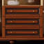 Garde-robe de luxe rétro American Light Brown