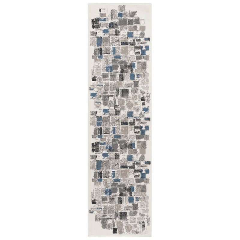 Nagelly Performance Abstract Rug, Runner 2'2" x 8'