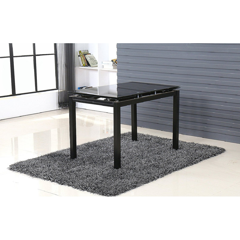 Mattias Extendable Glass Top Dining Table