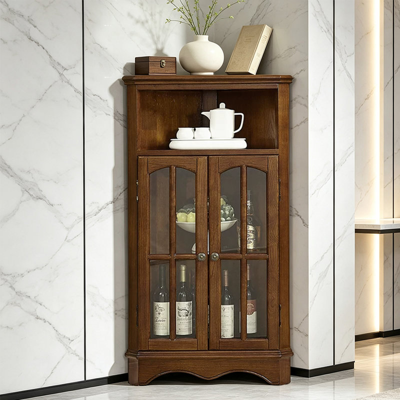 Armoire de coin Retro, Nut-Brown