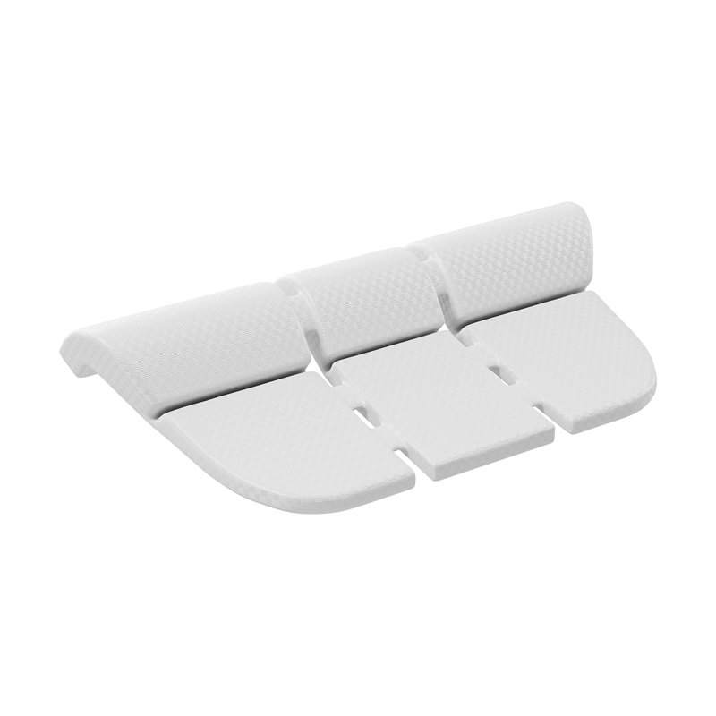 Coussin de salle de bain en mousse Eva avec 3 ventouses - soutien ferme, appui-tête à séchage rapide et résistant aux odeurs