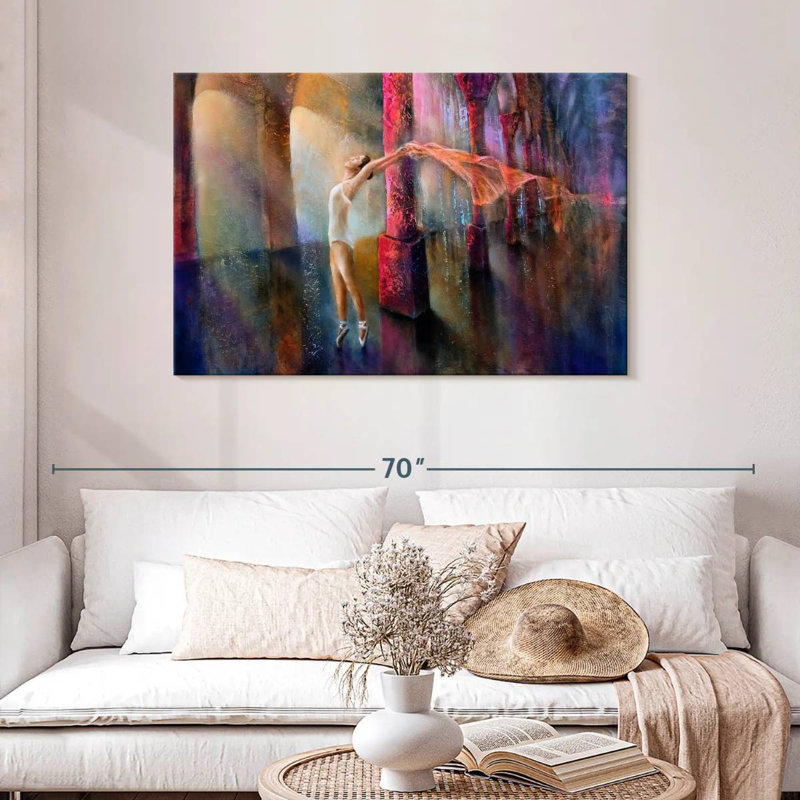 Enn Seagull And Dancer, 30" H x 45" W