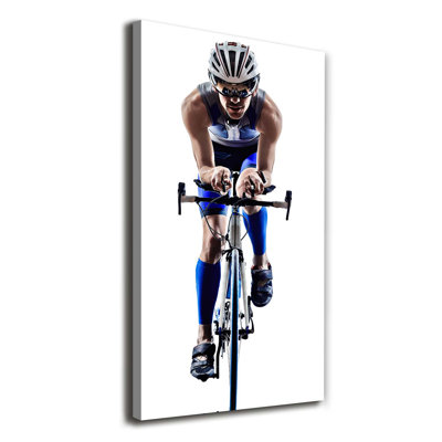 Cyclist - Wrapped Canvas Print
