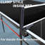 Table de ping-pong pliable de taille moyenne - 8 pi, ensemble d'intérieur portable pour la salle de jeux-122101187