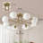 8-Light Modern Sputnik Globe Semi Flush Mount-359083768